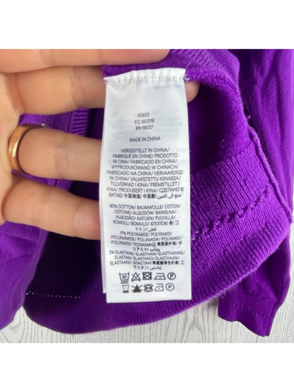 Boden Womens Purple Long Sleeve Cotton Sweater Medium Crew Neck Lightweight - Picture 5 of 9